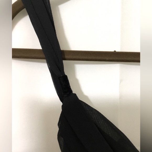 ๐ JS Boutique~Velvet Crossover Little Black Dress~Size 10๐ - Picture 6 of 12